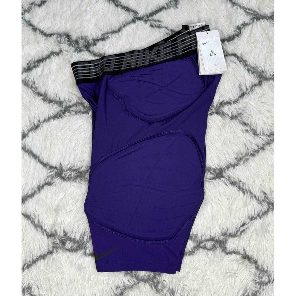 NIKE Pro Hyperstrong Padded Basketball Shorts Purple Mens Sz XL *NEW* BQ2725-547